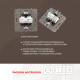Розетка телефонная RJ11 + компьютерная RJ45 Arte Milano 217.44-1.shampan