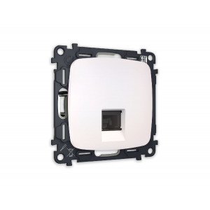 Комплект механизма компьютерной розетки RJ-45(8P8C) CAT6 со шторкой Ambrella Volt Omega MO212010