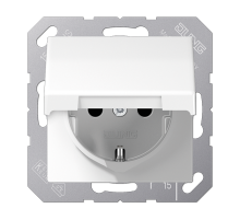 Розетка штепсельная Schuko Jung AS1520NBFKLWW