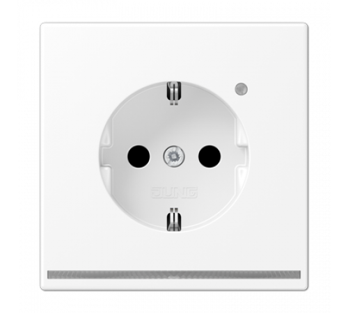 Розетка Schuko с LED подсветкой Jung LS1520-OWWMLNW Розетка Schuko с LED подсветкой Jung LS1520-OWWMLNW