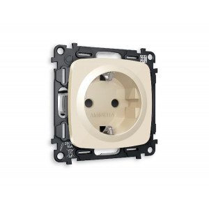 Комплект механизма розетки с/з со шторками Ambrella Volt Omega MO307010