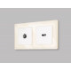Комплект механизма TV розетки оконечной 50-870 MHz 1dB Ambrella Volt Alfa MA133010