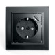 Розетка 1-местная с USB Stekker PST16-9011-03 с защитной шторкой 39480