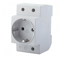Розетка на DIN-рейку 2P+PE Feron Stekker с/з 16A 250V серая PST16901401 39171