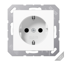 Розетка штепсельная Schuko Jung CD1520EDVPLBR