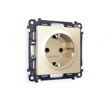 Комплект механизма розетки с/з со шторками Ambrella Volt Alfa MA607010