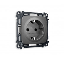 Комплект механизма розетки с/з cо шторками Ambrella Volt Omega MO657010