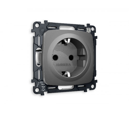 Комплект механизма розетки с/з cо шторками Ambrella Volt Omega MO657010 Комплект механизма розетки с/з cо шторками Ambrella Volt Omega MO657010