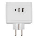 Разветвитель сетевой с выключателем Uniel S-GES2-16SBUC WHITE UL-00011245