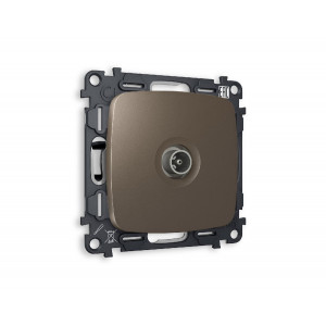 Комплект механизма TV розетки проходной 5-1000 MHz 4dB Ambrella Volt Omega MO643030