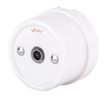 ТВ розетка Werkel Retro белая WL18-02-05 4690389100659