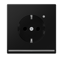 Розетка Schuko с LED подсветкой Jung LS1520-OSWMLNW