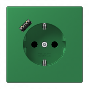 Розетка 2K+З USB Typ A Jung LC1520-18A219