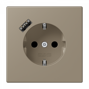 Розетка 2K+З USB Typ A Jung LC1520-18A242