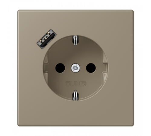 Розетка 2K+З USB Typ A Jung LC1520-18A242 Розетка 2K+З USB Typ A Jung LC1520-18A242