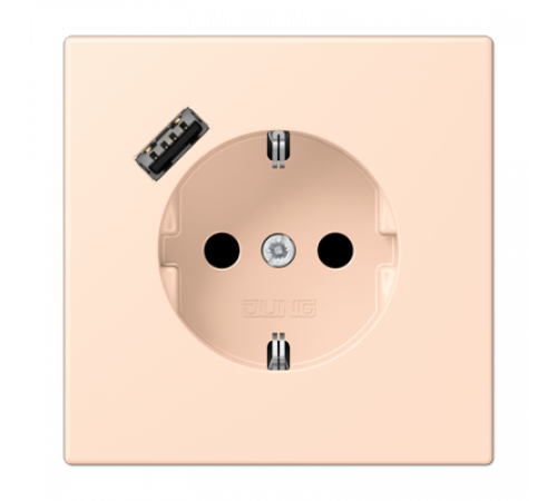 Розетка 2K+З USB Typ A Jung LC1520-18A228