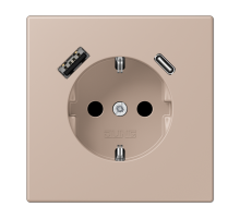 Розетка 2K+З USB Typ AC Jung LC1520-15CA240