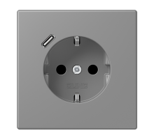 Розетка 2K+З USB Typ C Jung LC1520-18C203