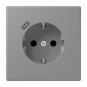 Розетка 2K+З USB Typ C Jung LC1520-18C203