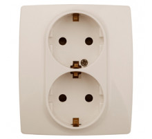 Розетка 2P+E Schuko со шторками Эра 12-2104-02 Б0014700