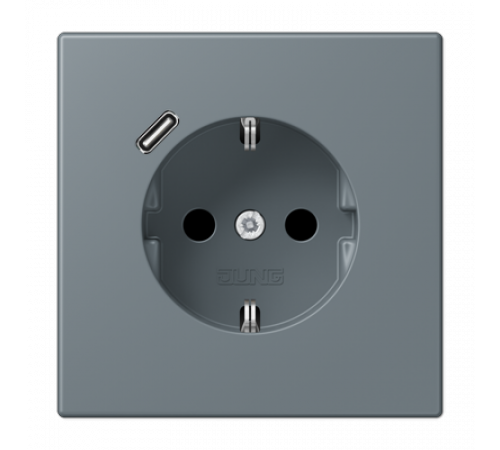 Розетка 2K+З USB Typ C Jung LC1520-18C251