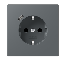 Розетка 2K+З USB Typ C Jung LC1520-18C202
