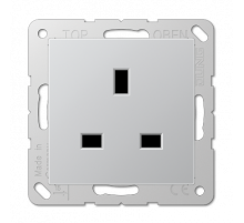 Розетка БС 2п+Е со шторками Jung A3521AL