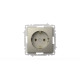 Розетка с заземлением ELBI Zena Vega 609-011400-217