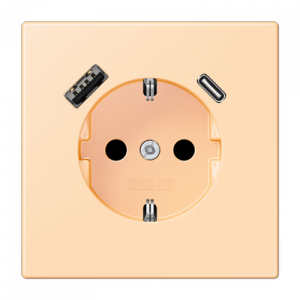 Розетка 2K+З USB Typ AC Jung LC1520-15CA223