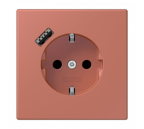 Розетка 2K+З USB Typ A Jung LC1520-18A236