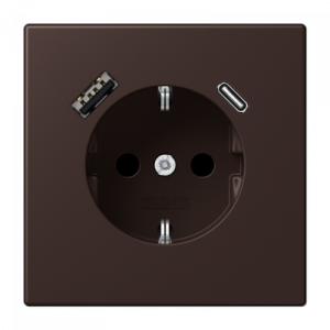 Розетка 2K+З USB Typ AC Jung LC1520-15CA252