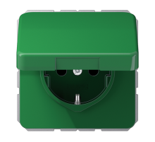 Розетка штепсельная Schuko Jung CD1520BFKLGN