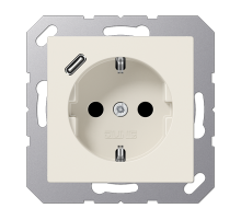 Розетка 2K+З USB Typ C Jung A1520-18C