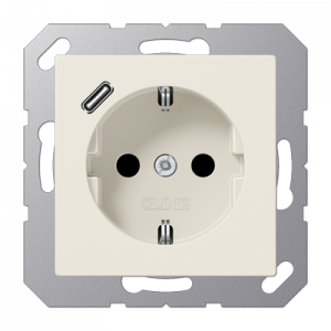 Розетка 2K+З USB Typ C Jung A1520-18C