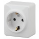 Розетка 2P+E Schuko со шторками Эра 11-2204-01 Б0020688