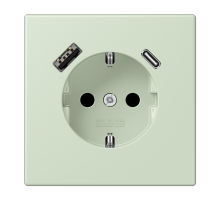 Розетка 2K+З USB Typ AC Jung LC1520-15CA218