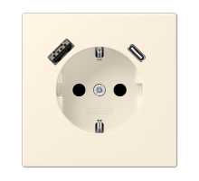 Розетка 2K+З USB Typ AC Jung LC1520-15CA245