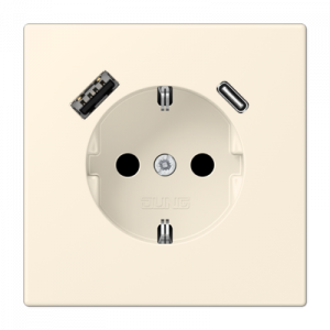 Розетка 2K+З USB Typ AC Jung LC1520-15CA245