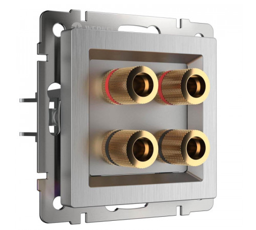 Акустическая розетка Werkel cеребряный рифленый W1185009 4690389159916 Акустическая розетка Werkel cеребряный рифленый W1185009 4690389159916