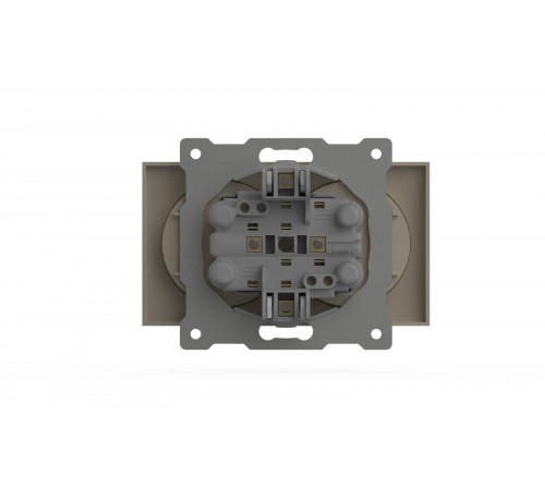 Розетка двухместная без заземления ELBI Zena Vega 609-010300-908 Розетка двухместная без заземления ELBI Zena Vega 609-010300-908