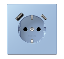 Розетка 2K+З USB Typ AC Jung LC1520-15CA207