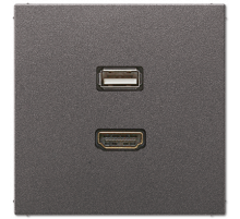 Розетка HDMI/USB Jung MAAL1163AN