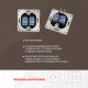 Розетка двойная RJ45 Arte Milano 203.45-2.black