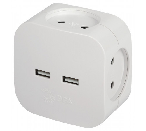 Разветвитель электрический Эра SP-4-USB-W Б0049532