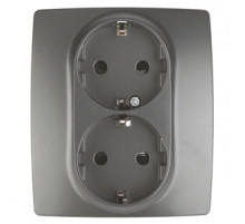 Розетка 2P+E Schuko со шторками Эра 12-2104-12 Б0019331