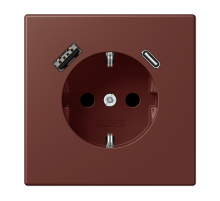 Розетка 2K+З USB Typ AC Jung LC1520-15CA235