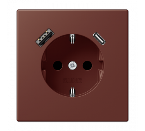 Розетка 2K+З USB Typ AC Jung LC1520-15CA235
