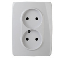 Розетка 2x2P Эра 12-2107-01 Б0031238