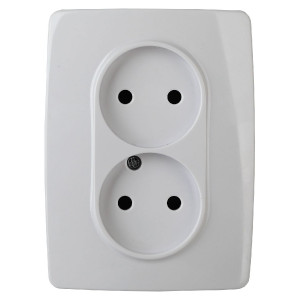 Розетка 2x2P Эра 12-2107-01 Б0031238