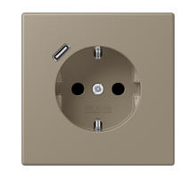 Розетка 2K+З USB Typ C Jung LC1520-18C242
